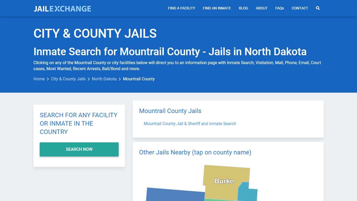 Inmate Search for Mountrail County | Jails in North Dakota - Jail Exchange